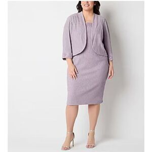 Brianna Milay  Womens Jacket Dress Plus lavender haze 16w